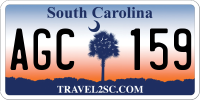 SC license plate AGC159