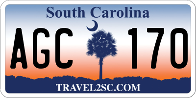 SC license plate AGC170