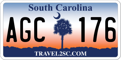 SC license plate AGC176