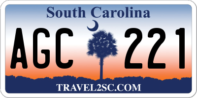 SC license plate AGC221