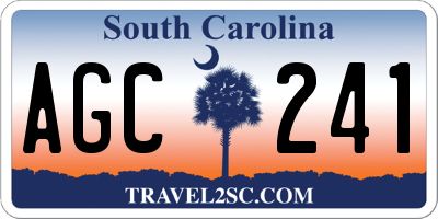 SC license plate AGC241