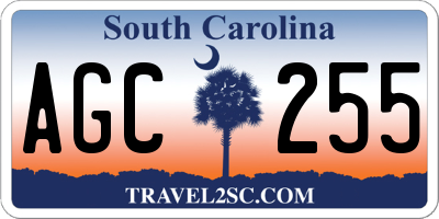 SC license plate AGC255