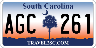 SC license plate AGC261