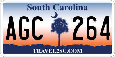 SC license plate AGC264