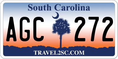 SC license plate AGC272