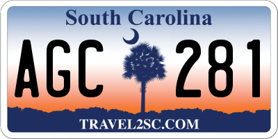 SC license plate AGC281