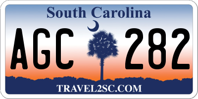 SC license plate AGC282