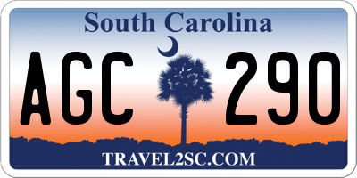 SC license plate AGC290