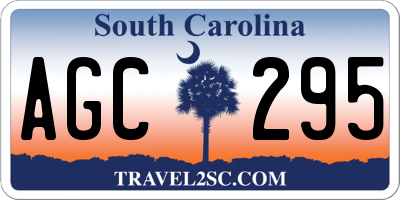 SC license plate AGC295