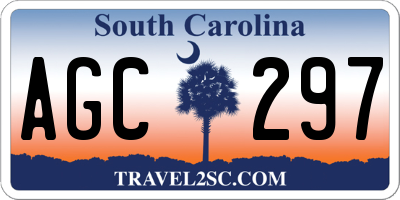 SC license plate AGC297