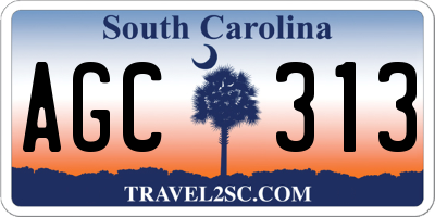 SC license plate AGC313
