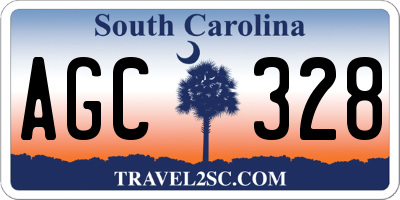 SC license plate AGC328