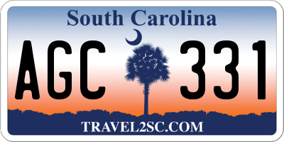 SC license plate AGC331