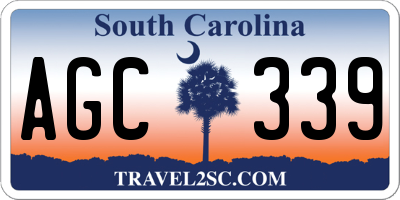 SC license plate AGC339