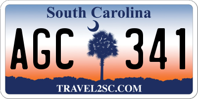 SC license plate AGC341