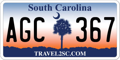 SC license plate AGC367