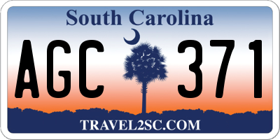 SC license plate AGC371