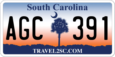 SC license plate AGC391