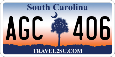 SC license plate AGC406