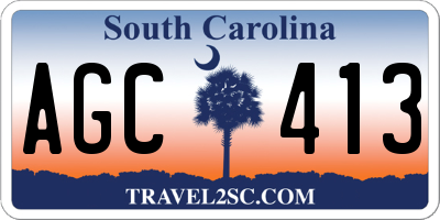 SC license plate AGC413