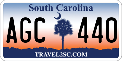SC license plate AGC440
