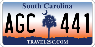 SC license plate AGC441