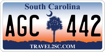 SC license plate AGC442