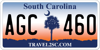 SC license plate AGC460