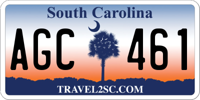 SC license plate AGC461