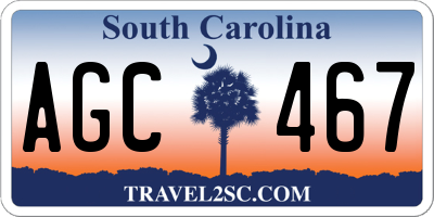 SC license plate AGC467