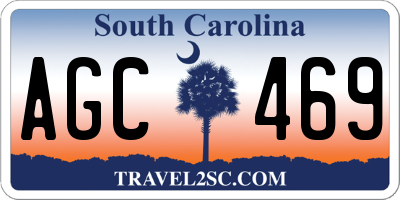 SC license plate AGC469