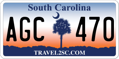 SC license plate AGC470