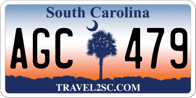 SC license plate AGC479