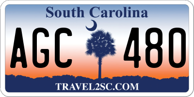 SC license plate AGC480