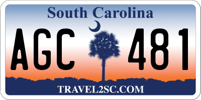 SC license plate AGC481