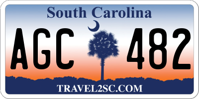 SC license plate AGC482