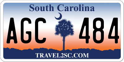 SC license plate AGC484