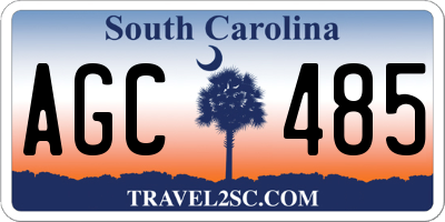 SC license plate AGC485