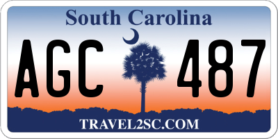 SC license plate AGC487