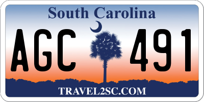 SC license plate AGC491