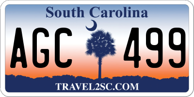SC license plate AGC499