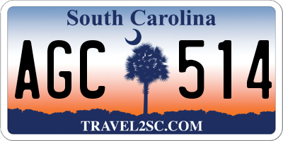 SC license plate AGC514
