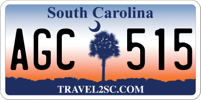 SC license plate AGC515