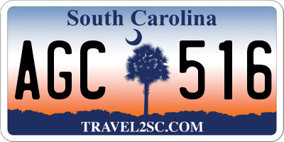 SC license plate AGC516