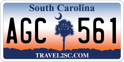 SC license plate AGC561