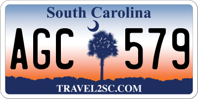 SC license plate AGC579