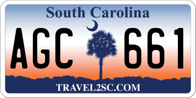 SC license plate AGC661