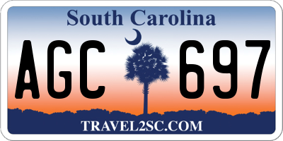 SC license plate AGC697