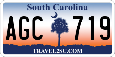 SC license plate AGC719