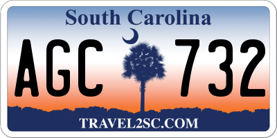 SC license plate AGC732